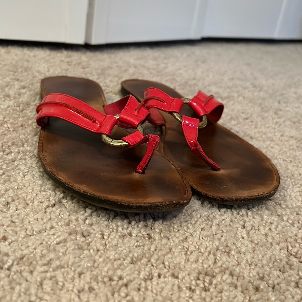 Lily Pulitzer hot pink sandals